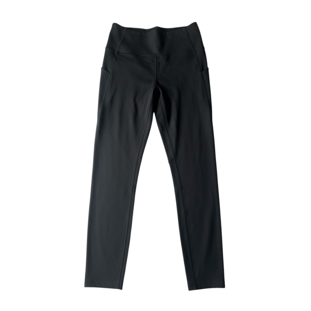 Fabletics PureLuxe Black High Waisted Pocket Leggings Women Small 7/8 Length